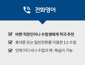 전화영어 소개