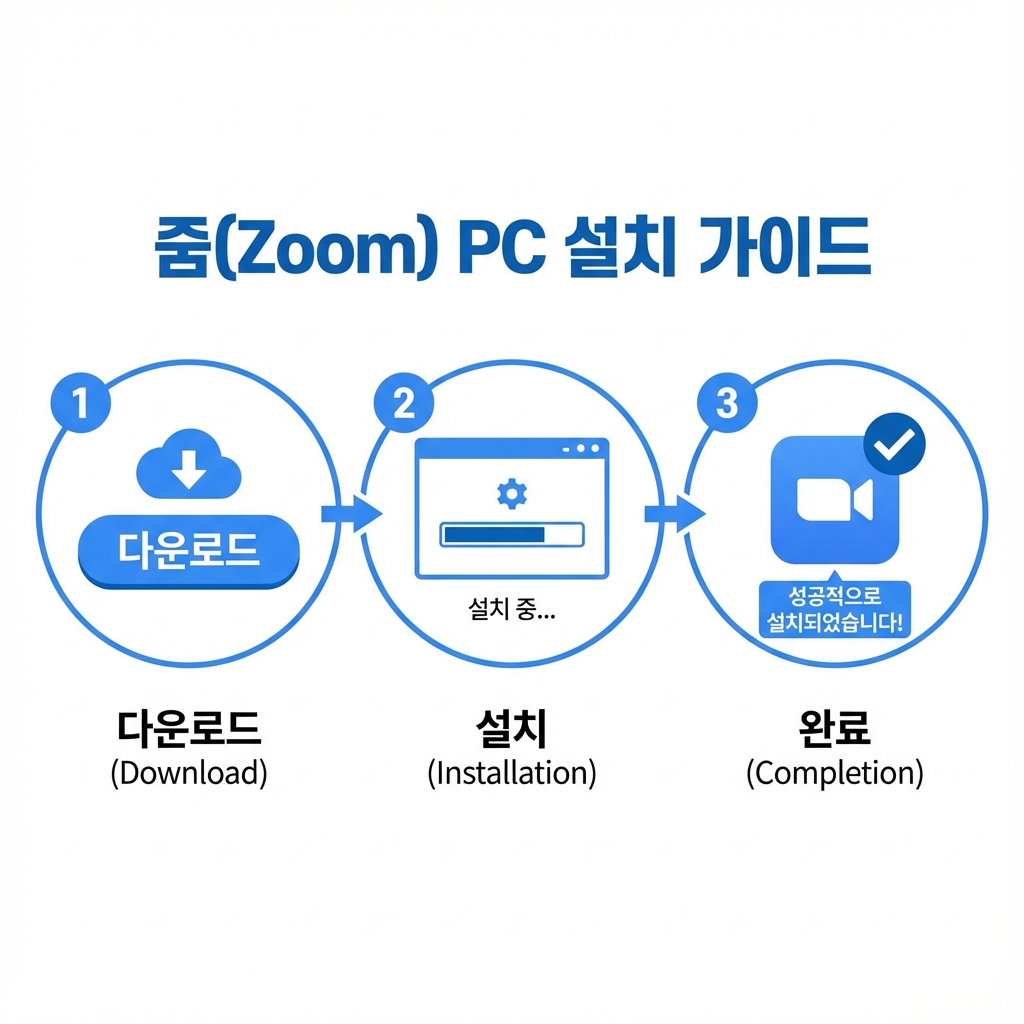 Zoom PC 설치 과정