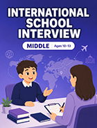 국제학교 입학 인터뷰 Middle 교재 표지